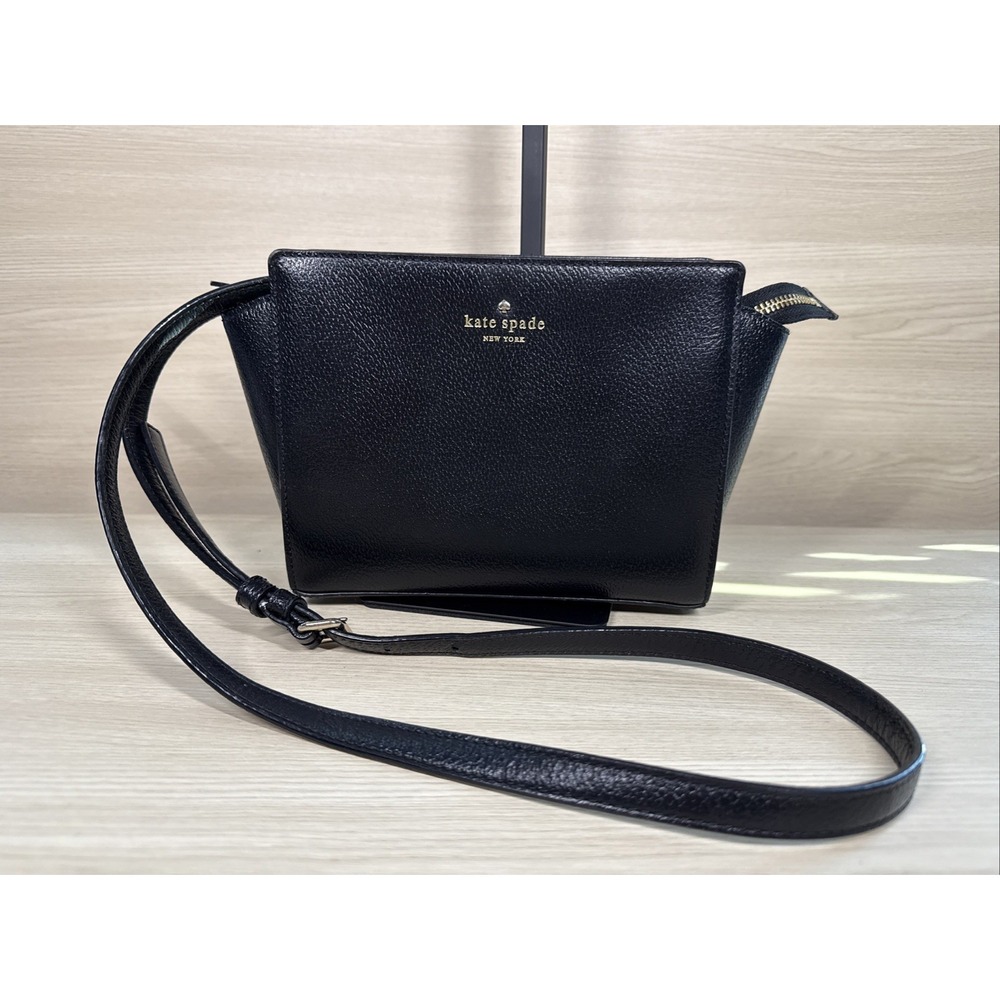 Kate Spade Crossbody Shoulder Bag Black New York Grand‎ Street Hayden